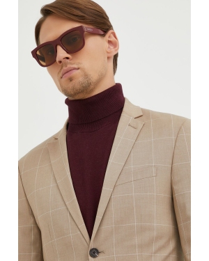 Gucci okulary przeciwsłoneczne męskie kolor bordowy