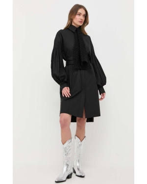 Karl Lagerfeld sukienka bawełniana x The Ultimate icon kolor czarny mini oversize