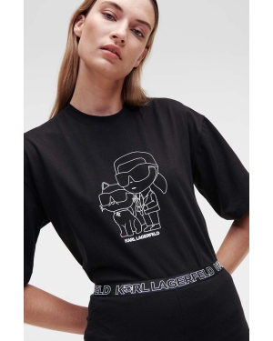 Karl Lagerfeld piżama damska kolor czarny