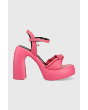 Karl Lagerfeld sandały ASTRAGON HI kolor różowy KL33715