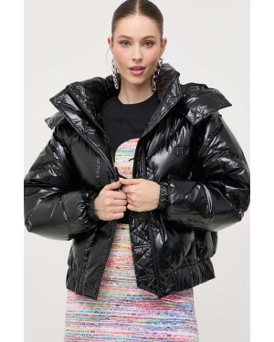 Karl Lagerfeld kurtka puchowa damska kolor czarny zimowa