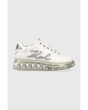 Karl Lagerfeld sneakersy skórzane KAPRI KUSHION kolor biały KL62610F