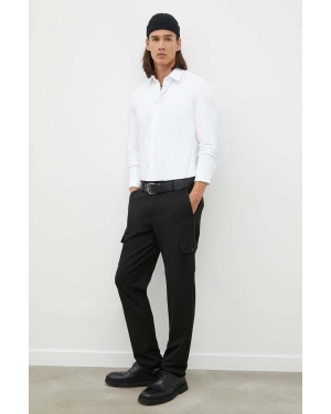 Les Deux spodnie męskie kolor czarny proste