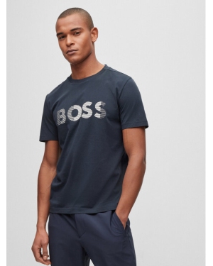 Boss T-Shirt 50494106 Granatowy Regular Fit