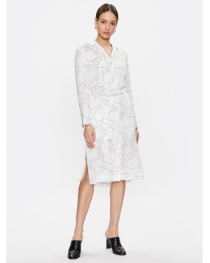 Calvin Klein Sukienka koszulowa K20K205509 Biały Regular Fit