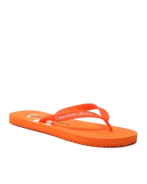 Calvin Klein Jeans Japonki Beach Sandal Monogram Tpu YM0YM00838 Pomarańczowy