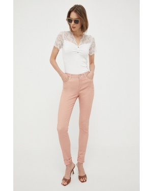 Morgan spodnie damskie kolor różowy