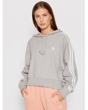 adidas Bluza adicolor Classics Crop H34615 Szary Relaxed Fit
