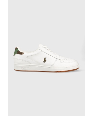 Polo Ralph Lauren sneakersy skórzane Polo Crt PP kolor biały 809900934001