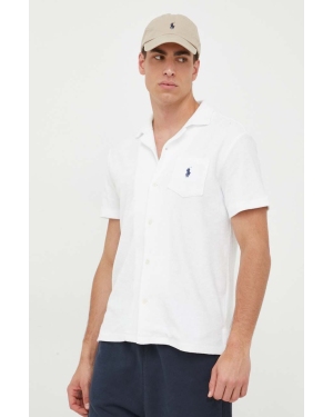 Polo Ralph Lauren koszula męska kolor biały regular z kołnierzykiem klasycznym