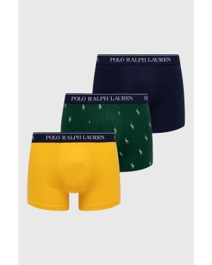 Polo Ralph Lauren bokserki 3-pack męskie kolor żółty