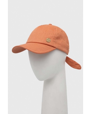 Rip Curl czapka z daszkiem kolor pomarańczowy gładka