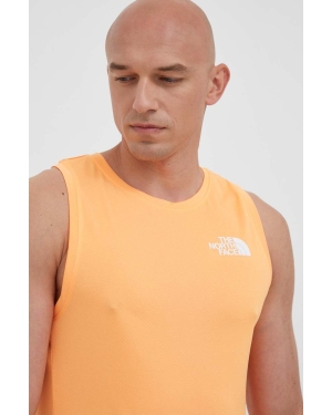 The North Face t-shirt sportowy Mountain Athletics kolor pomarańczowy