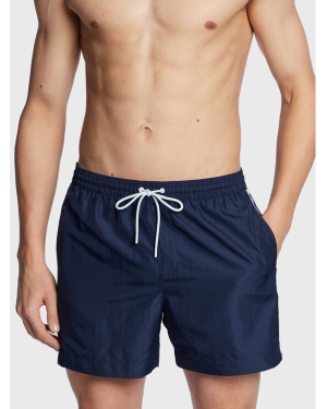 Calvin Klein Swimwear Szorty kąpielowe KM0KM00810 Granatowy Regular Fit