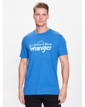Wrangler T-Shirt Logo Tee WC5FGE47G 112335672 Niebieski Regular Fit