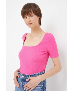 United Colors of Benetton t-shirt damski kolor różowy