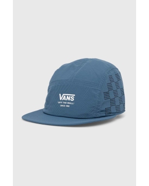 Vans czapka z daszkiem kolor niebieski z nadrukiem