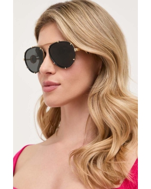 Versace Okulary przeciwsłoneczne damskie kolor czarny