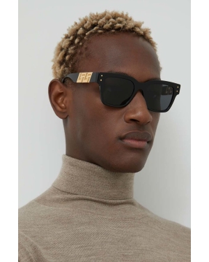 Versace okulary przeciwsłoneczne męskie kolor czarny