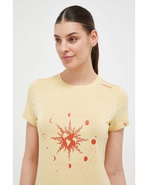 Viking t-shirt sportowy Hopi damski kolor żółty