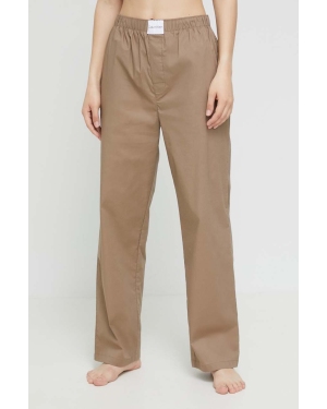 Calvin Klein Underwear spodnie piżamowe damskie kolor szary