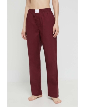 Calvin Klein Underwear spodnie piżamowe damskie kolor fioletowy