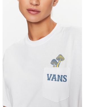 Vans T-Shirt Better Daze Pocket Tee VN000ADF Biały Regular Fit