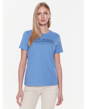 Tommy Hilfiger T-Shirt Tonal WW0WW37562 Niebieski Regular Fit