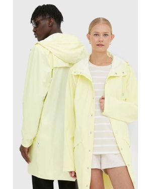 Rains kurtka przeciwdeszczowa 12020 Long Jacket kolor żółty przejściowa