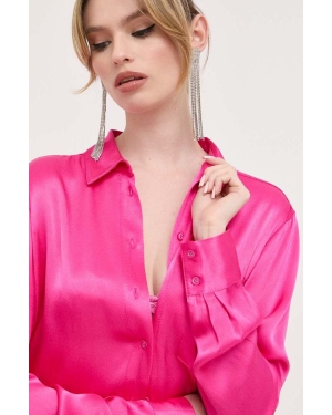 Bardot koszula damska kolor różowy regular z kołnierzykiem klasycznym