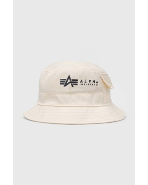 Alpha Industries kapelusz kolor beżowy
