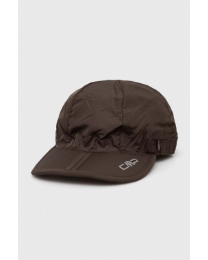 CMP czapka z daszkiem kolor brązowy z nadrukiem