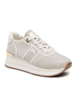 MICHAEL Michael Kors Sneakersy Monique Knit Trainer 43F3MQFSAM Beżowy