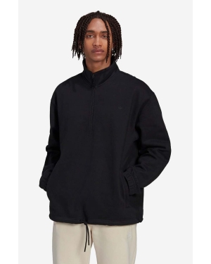 adidas Originals bluza Adicolor Contempo Half-Zip Crew Sweatshirt męska kolor czarny gładka HK0311-CZARNY