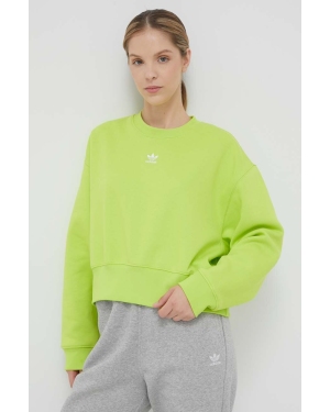 adidas Originals bluza damska kolor zielony gładka