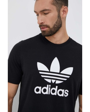 adidas Originals t-shirt bawełniany kolor czarny z nadrukiem