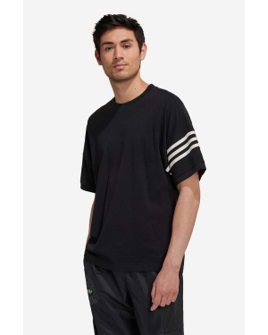 adidas Originals t-shirt bawełniany męski kolor czarny wzorzysty HM1875-CZARNY