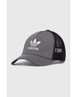 adidas Originals czapka z daszkiem kolor szary z aplikacją IC0023