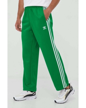 adidas Originals spodnie dresowe Adicolor kolor zielony z aplikacją