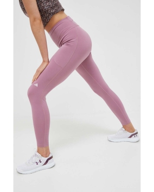 adidas Performance legginsy do biegania DailyRun kolor różowy gładkie
