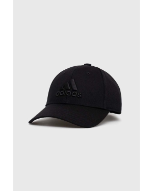 adidas czapka z daszkiem kolor czarny z aplikacją HZ3045