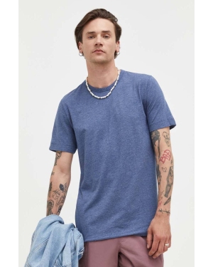 Abercrombie & Fitch t-shirt męski kolor niebieski melanżowy