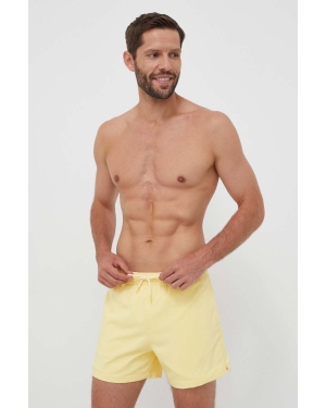 Abercrombie & Fitch szorty kąpielowe kolor żółty
