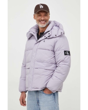Calvin Klein Jeans kurtka męska kolor fioletowy zimowa