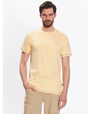 INDICODE T-Shirt Wave 40-933 Złoty Regular Fit