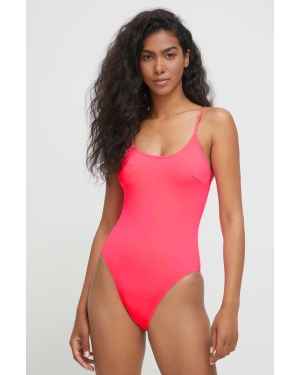 4F jednoczęściowy strój kąpielowy kolor różowy miękka miseczka
