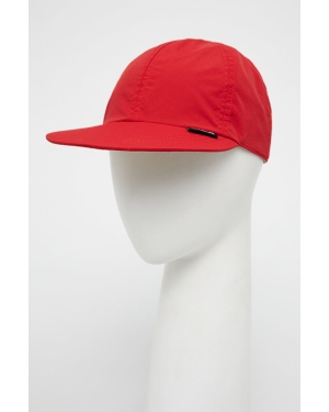 Deus Ex Machina czapka z daszkiem dwustronna kolor czerwony gładka