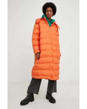 Answear Lab kurtka damska kolor pomarańczowy zimowa oversize