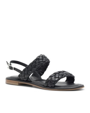 Simple Sandały SITGES-35512 Czarny
