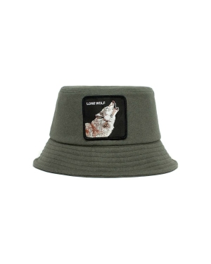 Goorin Bros kapelusz Wolf Heat kolor zielony wełniany